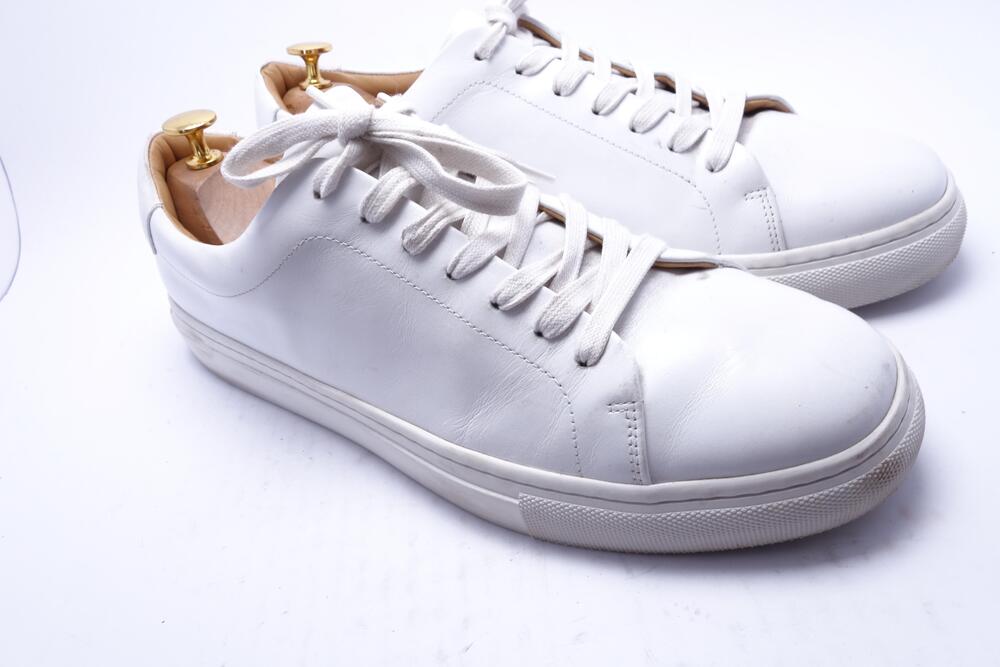 Thursday Everyday Shoes Mens Size 12 White Leather Low Top Casual Sneakers